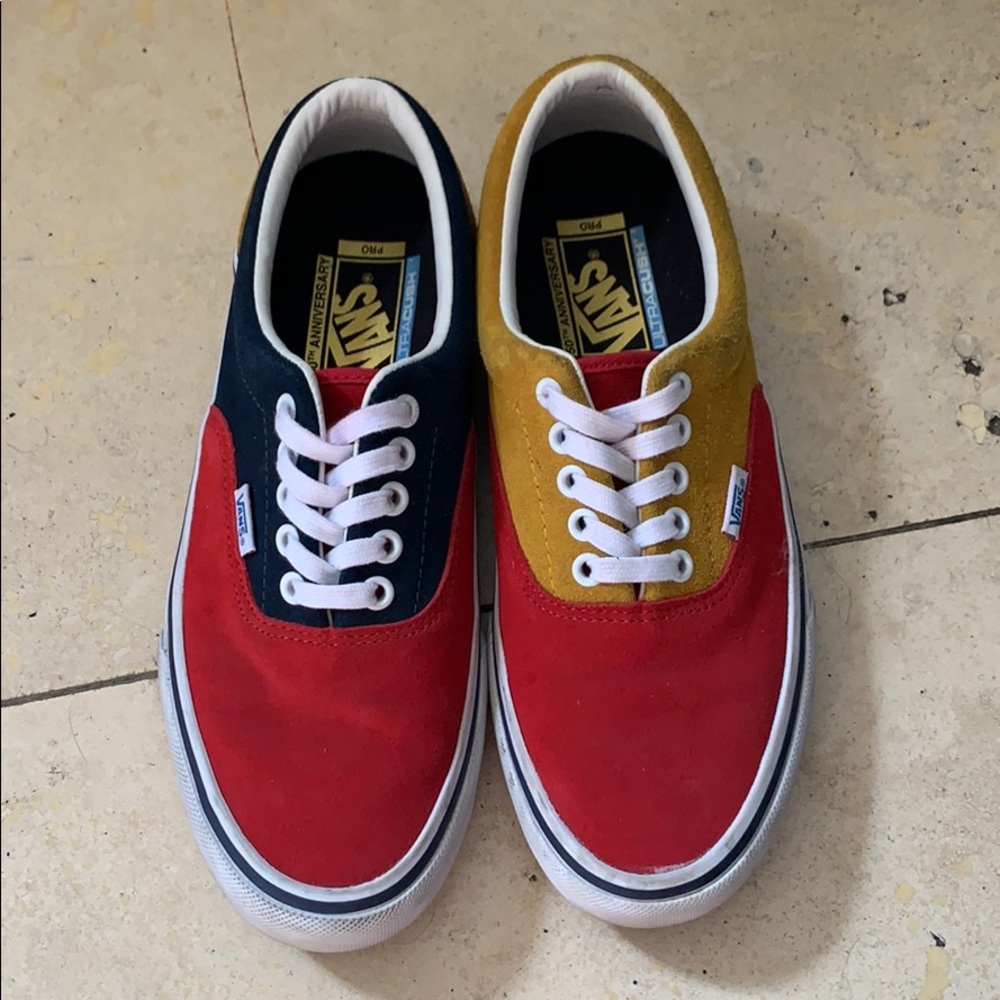 Vans Red/Yellow/Navy
